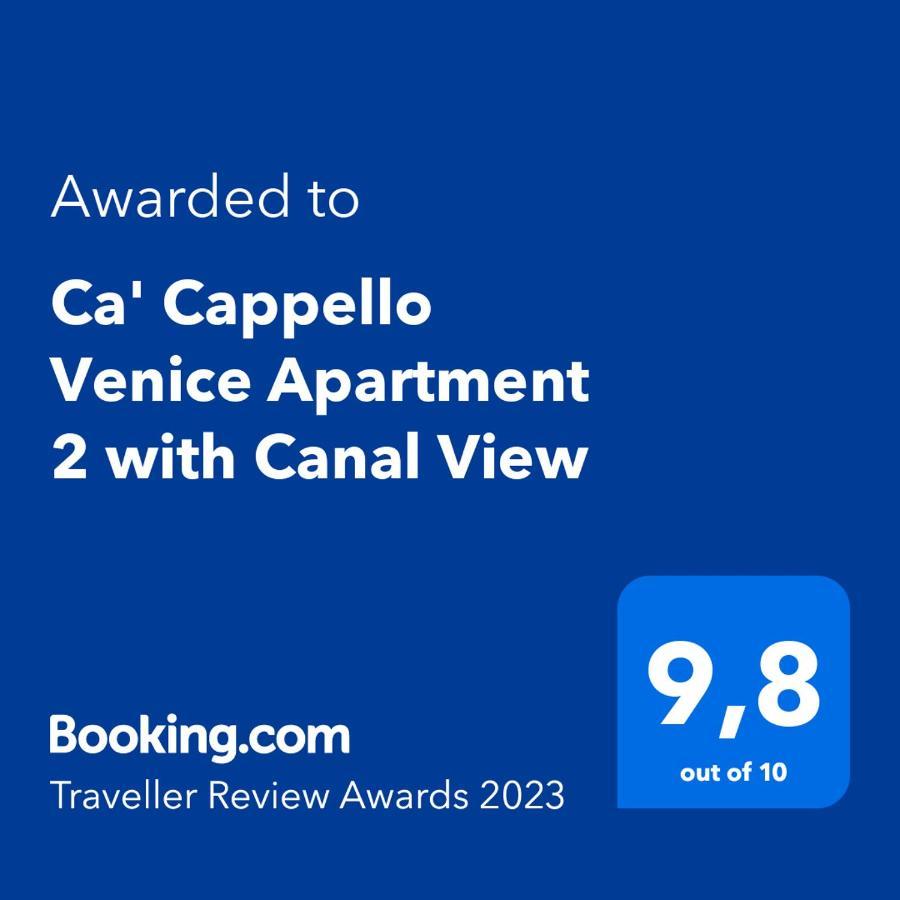 Ca' Cappello Venice Apartment 2 With Canal View Bagian luar foto